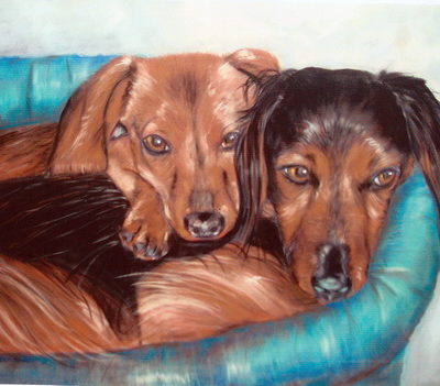 best-friends-forever-12x16-pastel