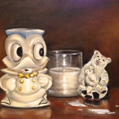 SPILT MILK 14x11 Oil on linen board