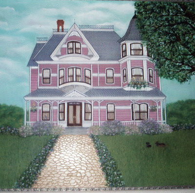 "VICTORIAN HOUSE" 24X30 OIL